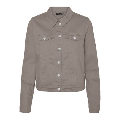 яке,дамски,якета,и,палта,vero,moda,wild,soya,denim,jacket,moon,rock,detail,nue026,bright,silver,+,bright,white,(beige)