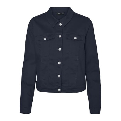 яке,дамски,якета,и,палта,vero,moda,wild,soya,denim,jacket,navy,blazer,detail,nue043,matte,silver,(blue)