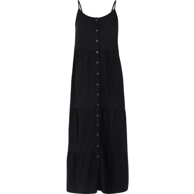 рокля,дамски,поли,и,рокли,protest,cocoa,sleeveless,long,dress,true,black,(black)