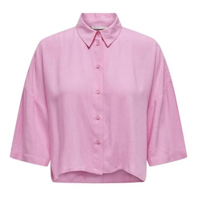 риза,с,къс,ръкав,дамски,блузи,дамски,ризи,only,astrid,life,short,sleeve,shirt,pink,(begonia,pink)