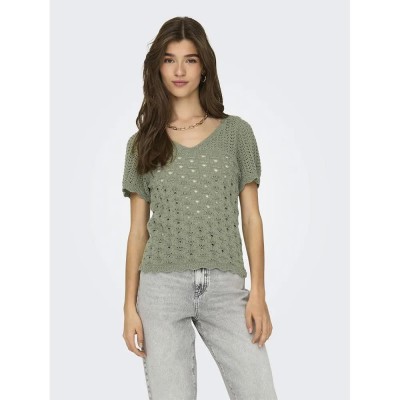 тениска,дамски,тениски,only,becca,life,short,sleeve,v,neck,t,shirt,mermaid,(green)