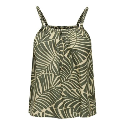 тениска,дамски,тениски,only,callie,sleeveless,t,shirt,green,(kalamata,aop,mexicana,palm)