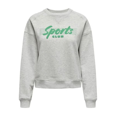 блуза,дамски,блузи,only,diana,sweatshirt,light,grey,melange,print,sport,(grey)