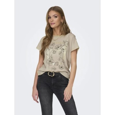 тениска,дамски,тениски,only,flora,res,short,sleeve,t,shirt,beige,(white,pepper,print,flower)