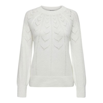 блуза,дамски,пуловери,дамски,плетени,дрехи,only,mikani,sweater,white,(cloud,dancer)