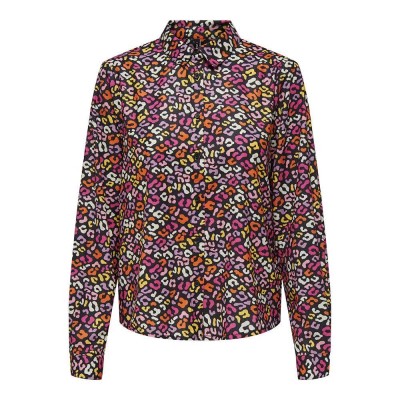 риза,с,дълъг,ръкав,дамски,блузи,дамски,ризи,only,olivia,long,sleeve,shirt,black,(black,aop,pixie,leo)