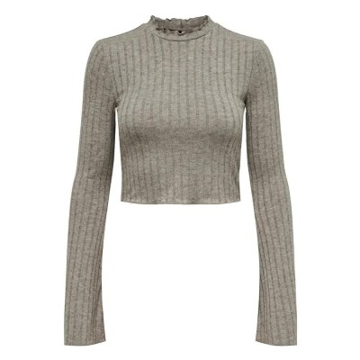 фланелка,с,дълъг,ръкав,дамски,топове,only,tonja,long,sleeve,top,beige,(fungi)
