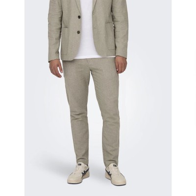 панталони,мъжки,панталони,only,&,sons,eve,mix,0132,slim,fit,pants,beige