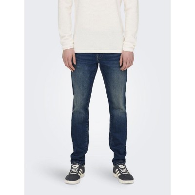 дънки,мъжки,панталони,only,&,sons,loom,one,dmbd,6817,tai,slim,fit,jeans,blue