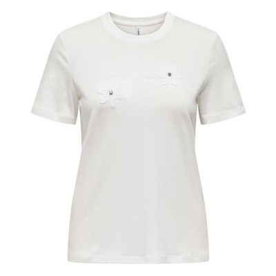 тениска,дамски,тениски,only,cami,life,reg,short,sleeve,t,shirt,bright,white,print,bloomingfull,(white)