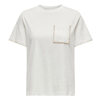 тениска,дамски,тениски,only,karen,short,sleeve,t,shirt,white,(cloud,dancer,detail,walnut)