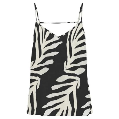 тениска,дамски,тениски,only,nova,life,lux,paris,sleeveless,t,shirt,black,aop,548,upscale,palm,(multicolor)