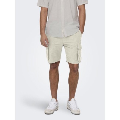 къси,панталони,мъжки,панталони,only,&,sons,sinus,cargo,shorts,beige