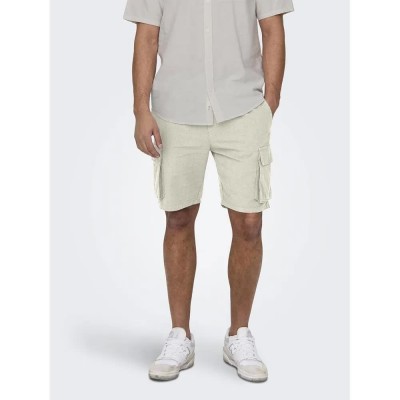къси,панталони,мъжки,панталони,only,&,sons,sinus,cargo,shorts,beige,(silver,lining)