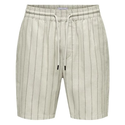 къси,панталони,мъжки,панталони,only,&,sons,tel,stripe,0139,shorts,silver,lining,(beige)