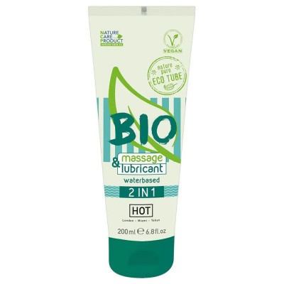 хигиена,тяло,hot,2,in,1,bio,gel,lubricant,transparent,(clear)