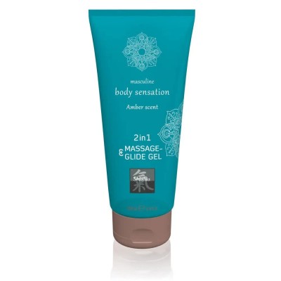 хигиена,тяло,hot,shiatsu,massage,&,glide,gel,2in1,amber,scent,gel,lubricant,transparent,(clear)