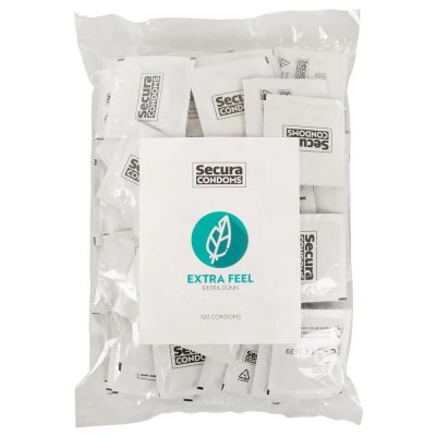 хигиена,тяло,secura,extra,feel,condoms,100,units,clear,(transparent)