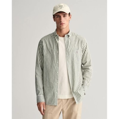 риза,с,дълъг,ръкав,мъжки,ризи,gant,3240060,long,sleeve,shirt,green