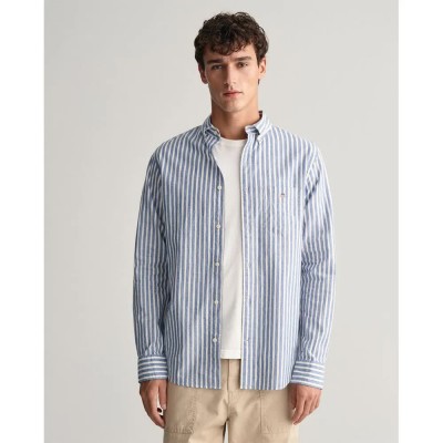 риза,с,дълъг,ръкав,мъжки,ризи,gant,3240060,long,sleeve,shirt,saxony,blue,(blue)