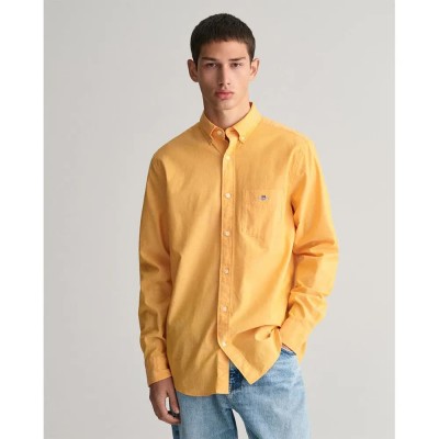 риза,с,дълъг,ръкав,мъжки,ризи,gant,3240100,long,sleeve,shirt,yellow,(medal,yellow)