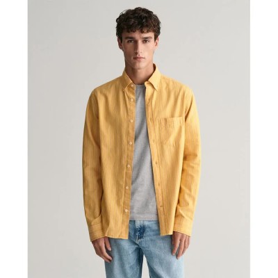 риза,с,дълъг,ръкав,мъжки,ризи,gant,archive,oxford,long,sleeve,shirt,yellow
