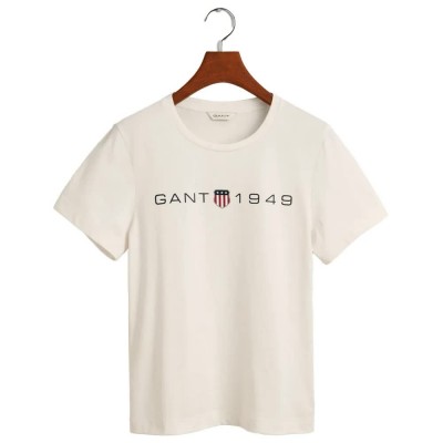 тениска,дамски,тениски,gant,printed,graphic,short,sleeve,t,shirt,white,(eggshell)