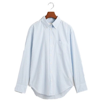 риза,с,дълъг,ръкав,дамски,блузи,дамски,ризи,gant,relaxed,fit,striped,luxury,oxford,long,sleeve,shirt,blue,(hamptons,blue)