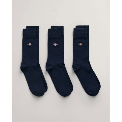 чорапи,мъжки,чорапи,gant,shield,socks,3,pairs,evening,blue,(blue)