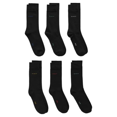 чорапи,мъжки,чорапи,gant,soft,socks,6,pairs,black