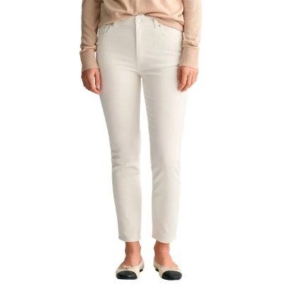 дънки,дамски,панталони,gant,white,slim,fit,jeans,beige,(eggshell)