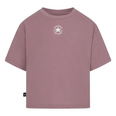детска,тениска,мъжки,тениски,дамски,тениски,converse,kids,chuck,patch,boxy,short,sleeve,t,shirt,pink,(night,flamingo)