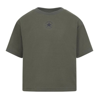 детска,тениска,мъжки,тениски,дамски,тениски,converse,kids,chuck,patch,boxy,short,sleeve,t,shirt,green,grey,(utility)