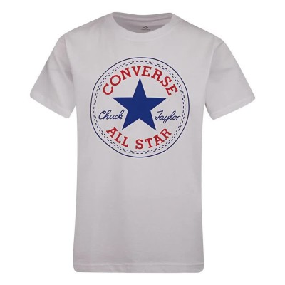 детска,тениска,мъжки,тениски,дамски,тениски,converse,kids,chuck,patch,short,sleeve,t,shirt,white,(white)