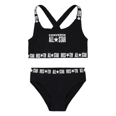детски,бански,костюми,converse,kids,core,logo,bikini,black,(black)
