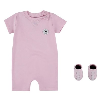 детски,гащеризон,детски,облекла,за,момичета,converse,kids,lil,chuck,short,sleeve,jumpsuit,pink,(cherry,blossom)