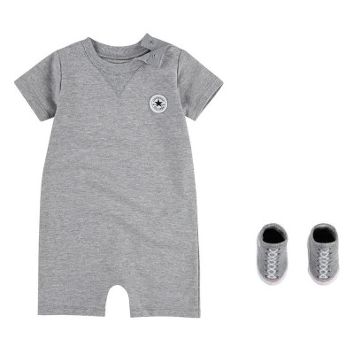 детски,гащеризон,детски,облекла,за,момчета,converse,kids,lil,chuck,short,sleeve,jumpsuit,grey,(dk,grey,heather)