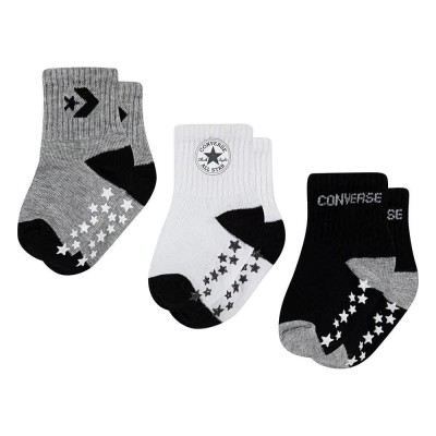 детски,чорапи,мъжки,чорапи,дамски,чорапи,converse,kids,star,gripper,socks,3,pairs,multicolor,(black)