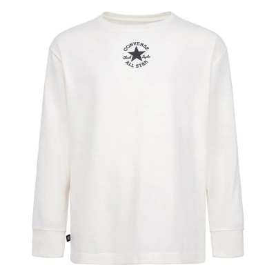 детска,тениска,мъжки,тениски,дамски,тениски,converse,kids,sustainable,core,long,sleeve,t,shirt,white,(natural,ivory)