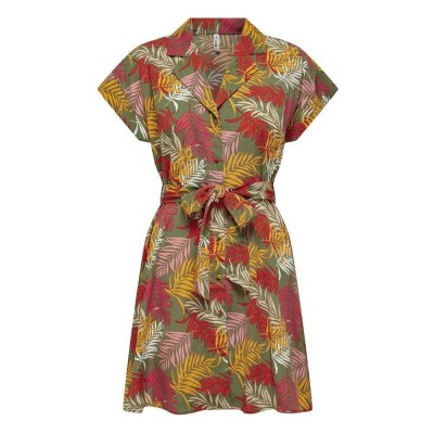 рокля,дамски,поли,и,рокли,only,laure,fr,short,sleeve,short,dress,kalamata,aop,multi,leaf,(multicolor)