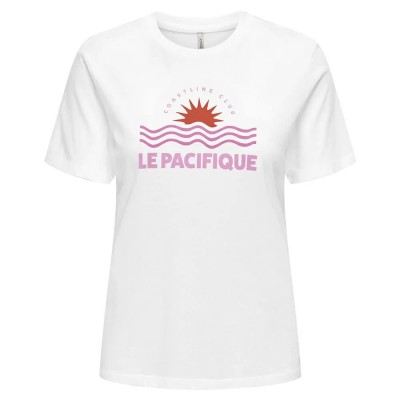 тениска,дамски,тениски,only,lucia,short,sleeve,t,shirt,white,(bright,white,print,le,pacifique)