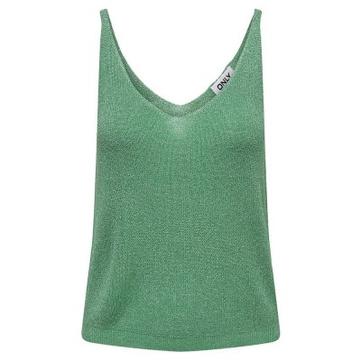 тениска,дамски,тениски,only,shina,sleeveless,t,shirt,green,(deep,mint,detail,silver,glitter)