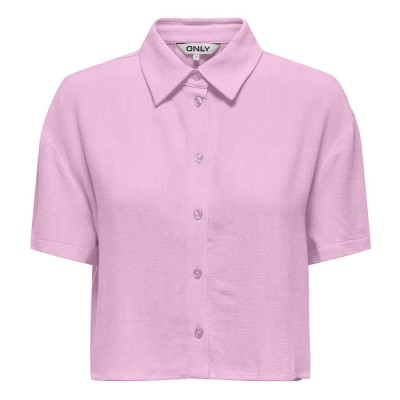 риза,с,къс,ръкав,дамски,блузи,дамски,ризи,only,siesta,boxy,short,sleeve,shirt,pink,(pirouette)