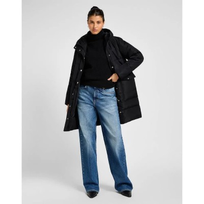 яке,дамски,якета,и,палта,lee,long,puffer,jacket,black