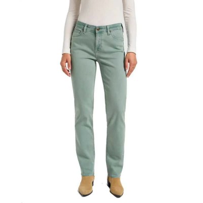 дънки,дамски,панталони,lee,marion,straight,fit,jeans,muted,sage,(blue)