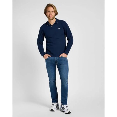 мъжки,блузи,с,яка,lee,pique,long,sleeve,polo,mood,indigo