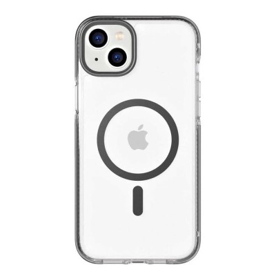 други,аксесоари,tech21,iphone,14,plus,evo,crystal,magsafe,phone,phone,case,white,(graphite,black)