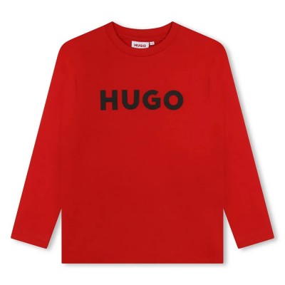 тениска,мъжки,тениски,дамски,тениски,hugo,g00145,long,sleeve,t,shirt,red,(red,alive)