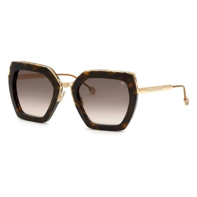 слънчеви,очила,слънчеви,очила,philipp,plein,spp097s,woman,sunglasses,shiny,dark,havana