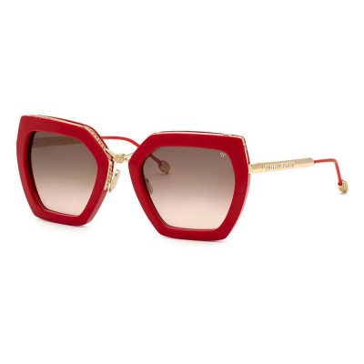 слънчеви,очила,слънчеви,очила,philipp,plein,spp097s,woman,sunglasses,shiny,full,red,(red)